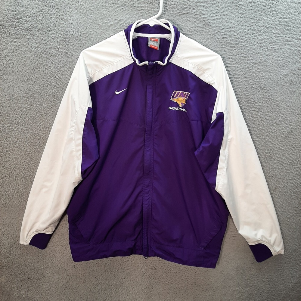 UNI Panthers Jacket Womens‎ Medium Purple White University Of Northern Iowa Nike
